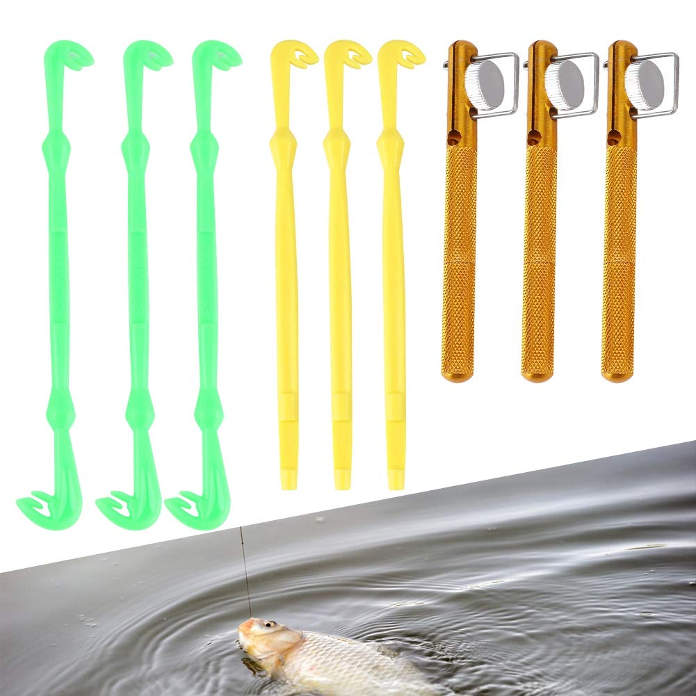 **Fishing Loop Tyers & Knot Tying Tool Set – 3-Piece Nail Knot Tyer, Hook Loop Tyer, Fishhook Remover & Disgorger for Fly Fishing – Perfect for Securing Hooks, Removing Fishhooks & Tying Strong Knots**