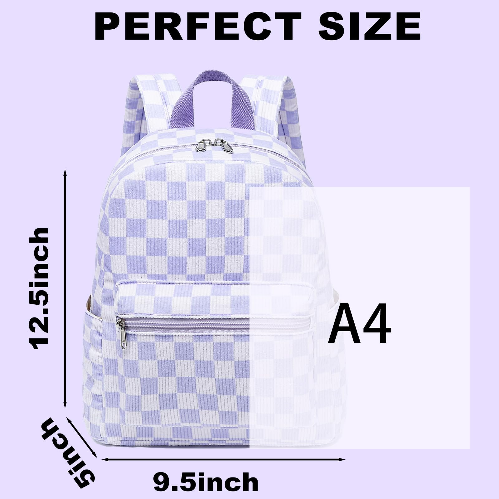 LEDAOU Mini Backpack for Women & Girls - Cute Small Backpack Purse for Teens, Kids, School, Travel & Daily Use | Lightweight Shoulder Bag for Hiking, Shopping & Campus Life