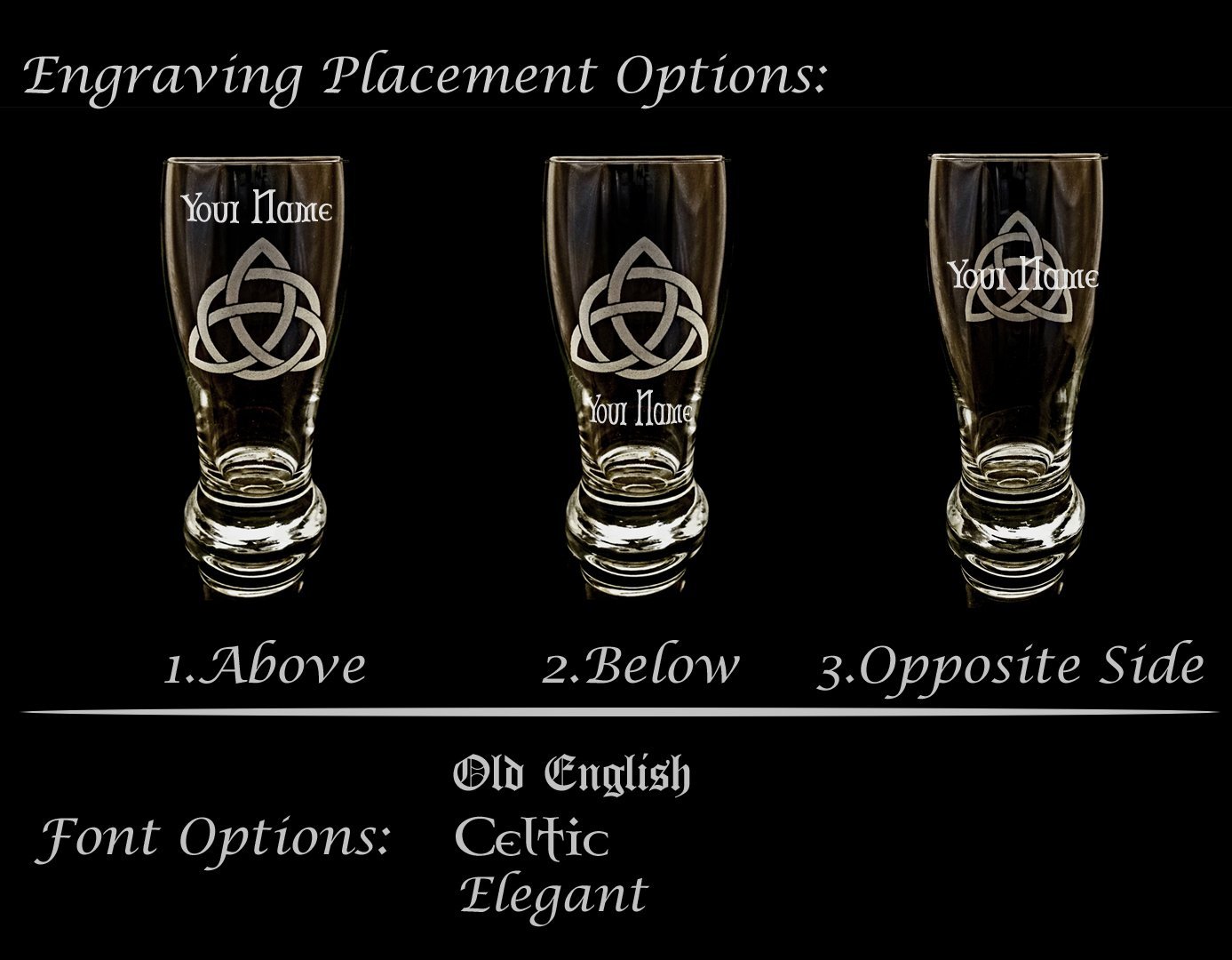 Clan Buchanan Scottish Crest Pint Glass Set of 4 - Personalized Engraved Family Crest Pub Beer Glasses for St. Patrick's Day, Scottish Weddings & Home Bar Decor