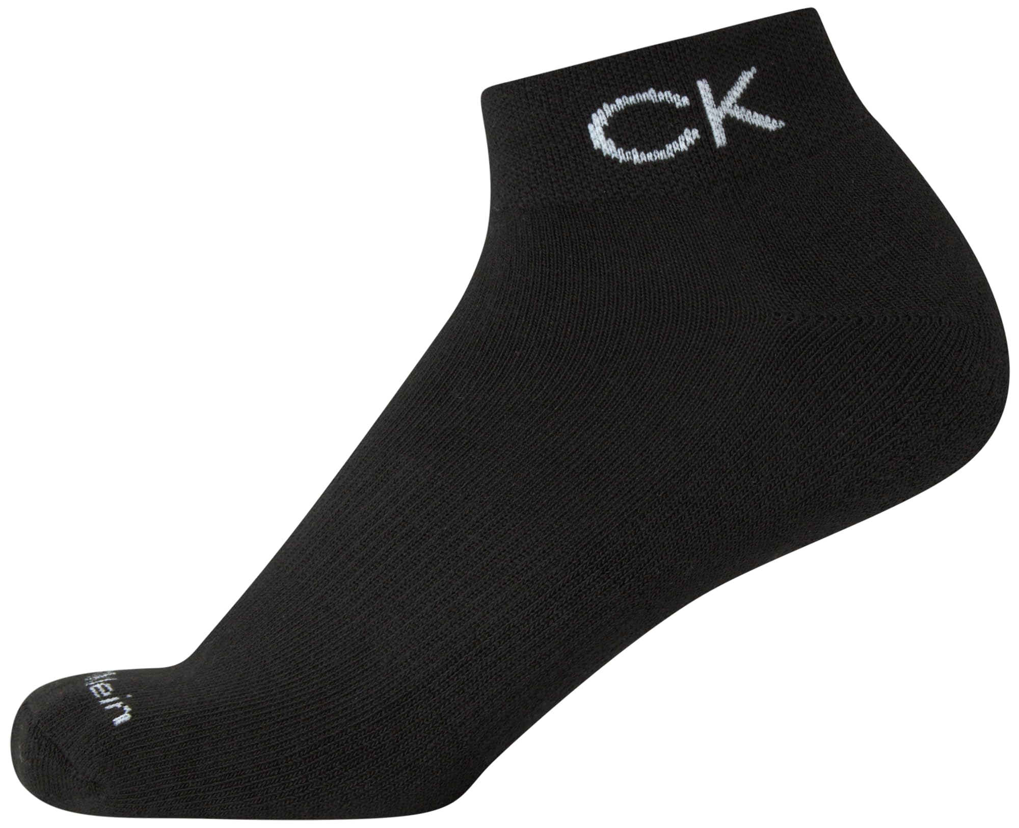 Calvin Klein Girls' Quarter Socks 6-Pack - Stretch Performance Cushioned Athletic Ankle Socks with Arch Support for Running, Sports & Everyday Comfort