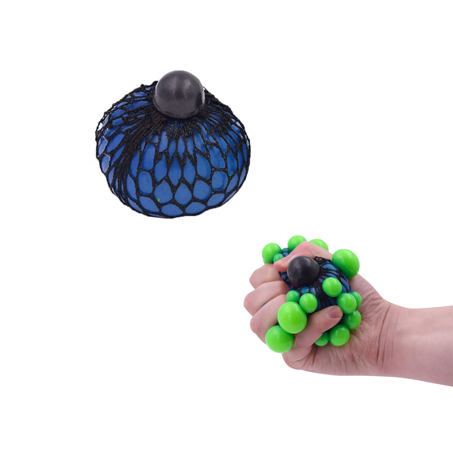 Therapy Putty for Hand Exercise - 3 Pack Non-Toxic Squeezable Stress Relief Putty (Soft/Medium/Firm) + 2 Sensory Fidget Balls - Occupational Therapy Tools for Adults & Kids - Perfect for Anxiety Relief, Rehabilitation, and Special Needs Sensory Play