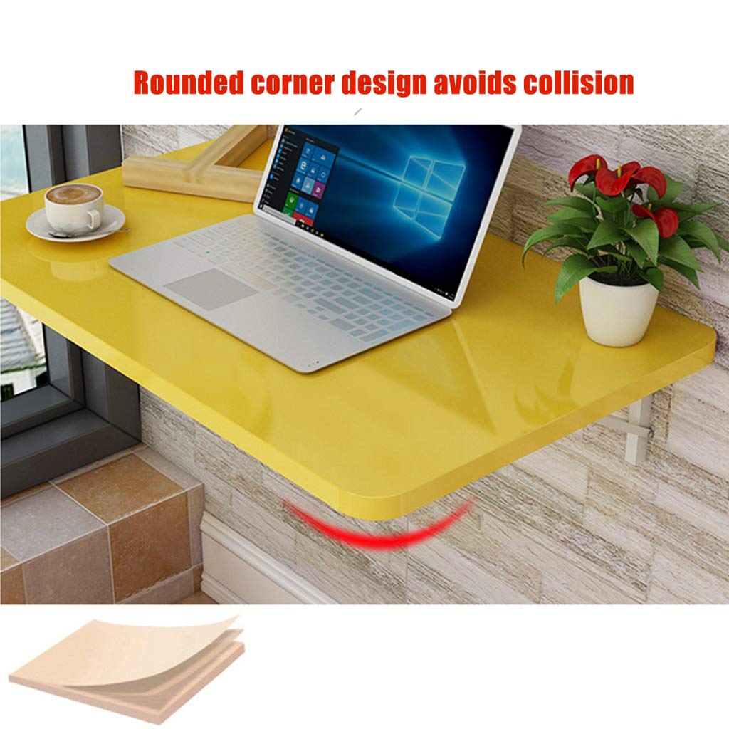 Foldable Wall-Mounted Workspace Organizer - Multi-Functional Wooden Desk for Kitchen, Dining & Home Office | Space-Saving Computer Laptop Table for Small Apartments & Compact Living Spaces
