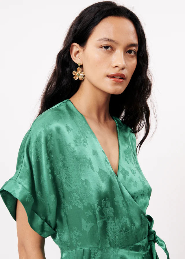Chelsie Sage Green Earrings - Dainty Stud Earrings for Women, Hypoallergenic & Lightweight - Perfect for Everyday Wear, Office & Casual Outfits