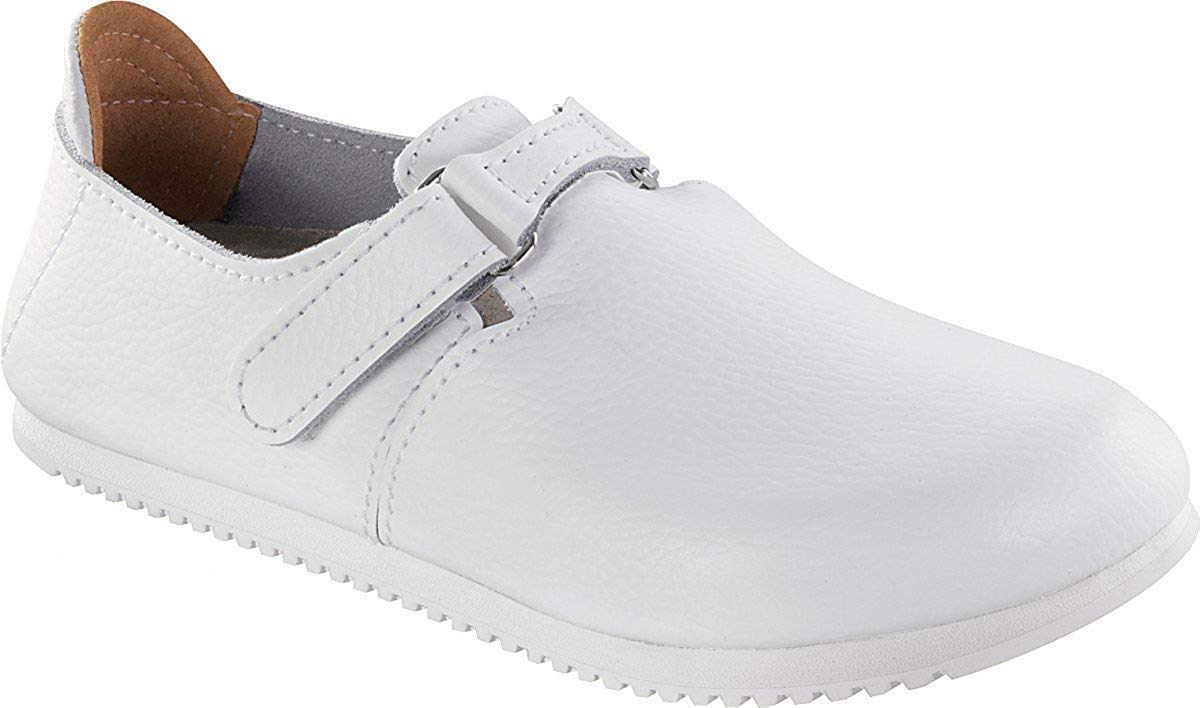 Birkenstock Men's Linz White Leather Sandals - Size 43 EU (10 US) - Comfortable Orthopedic Footbed - Perfect for Summer, Beach & Casual Wear