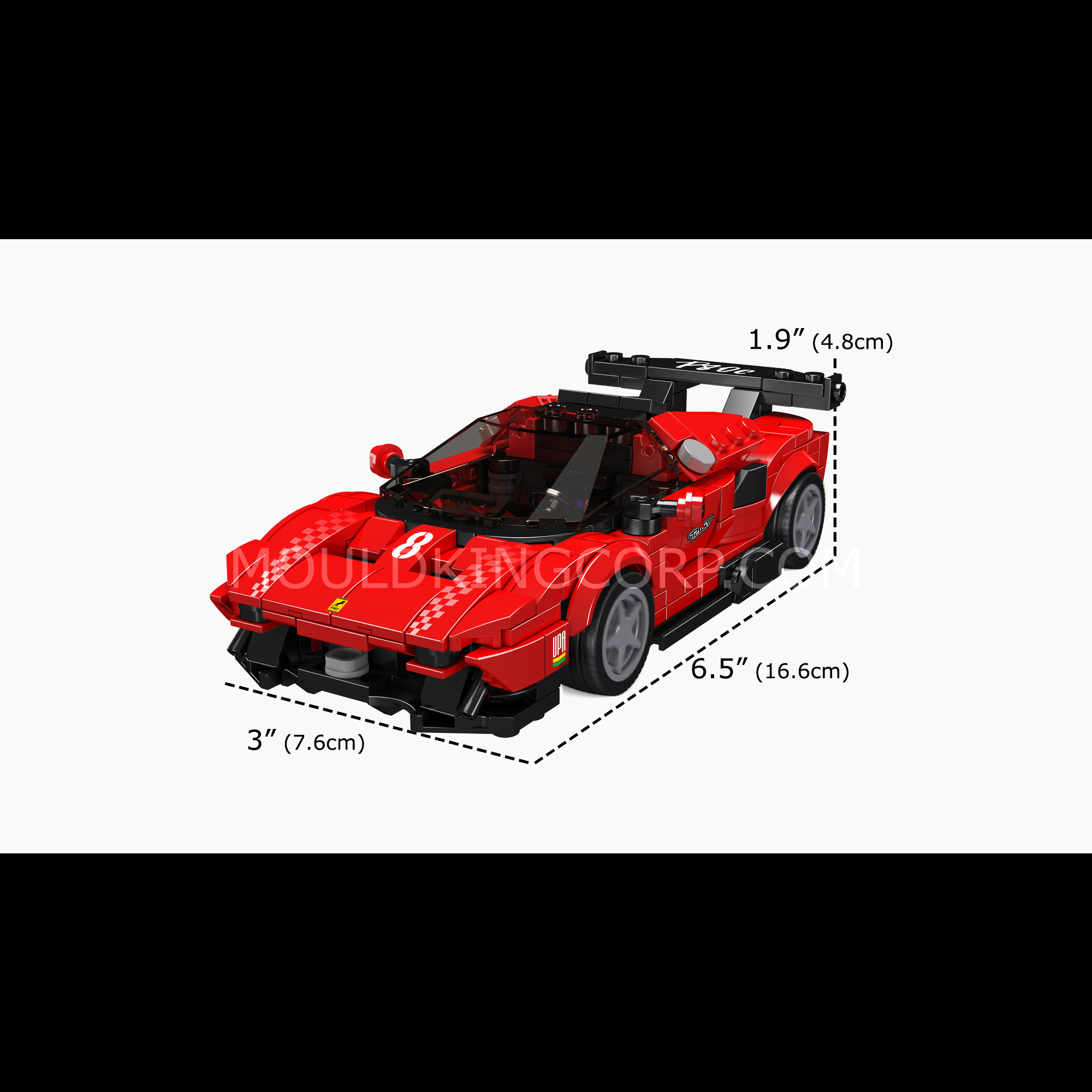Mould King 27069 P80C Super Car Model Building Kit - 449 Piece Construction Set for Adults & Teens | STEM Educational Toy for Car Enthusiasts | Perfect for Home Decoration, Gift Giving & Creative Play