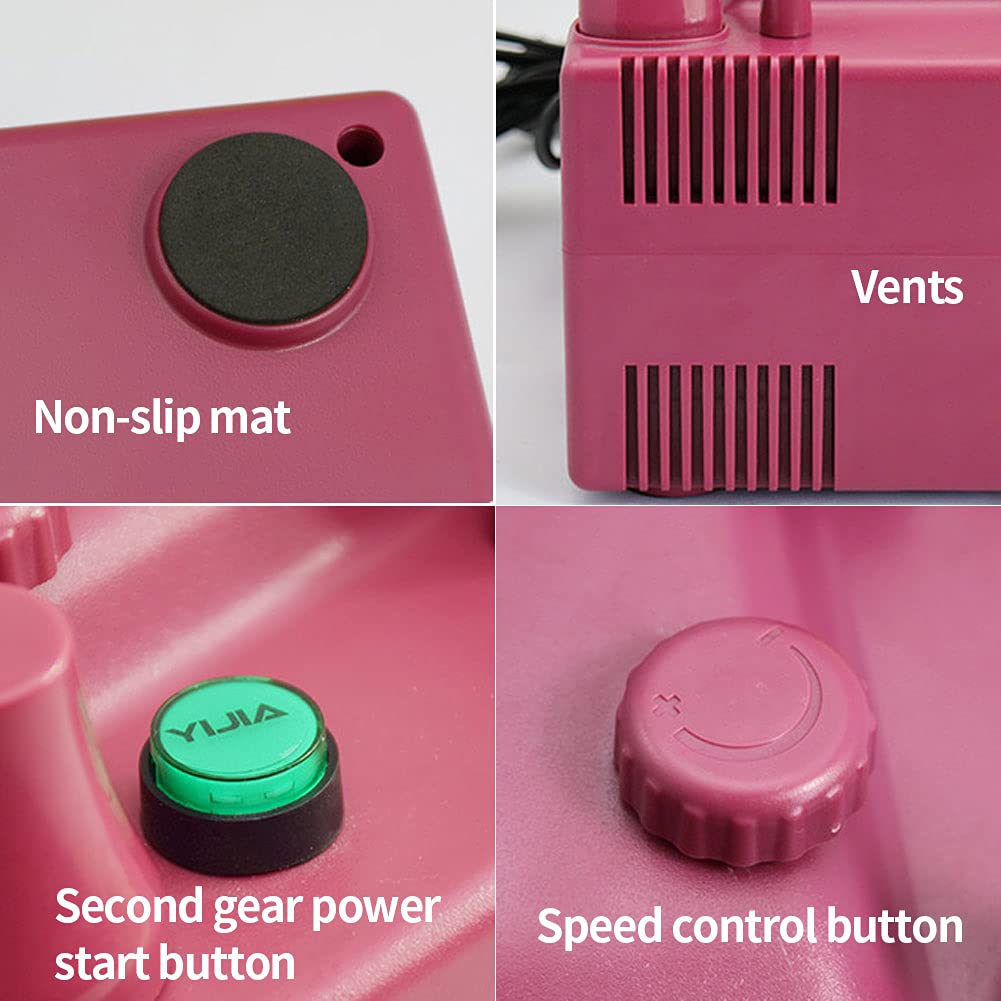 Portable Electric Balloon Blower Pump - 800W Dual Nozzle Balloon Inflator with Timing Function & Adjustable Speed - Perfect for Wedding, Birthday Party, Festival, and Event Decorations - Great for Balloon Arches, Columns, and Party Backdrops