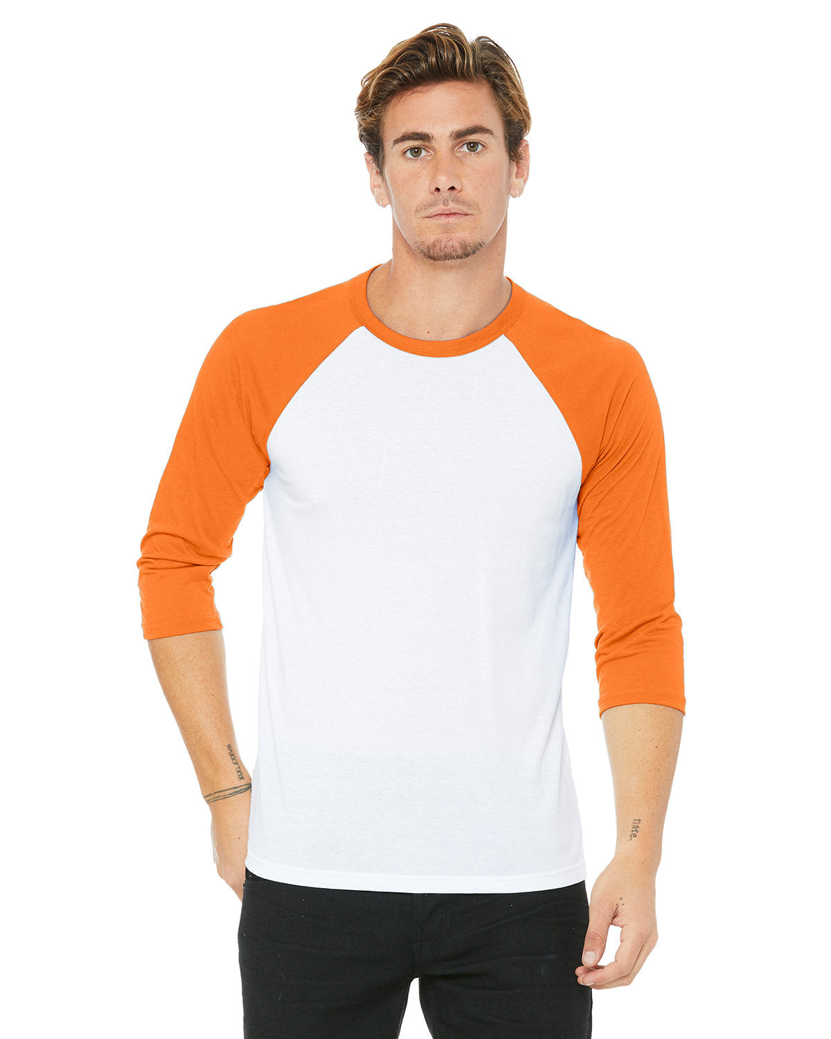 Bella + Canvas 3200 Unisex 3/4 Sleeve Baseball Tee - Soft Cotton Jersey Shirt for Men & Women - Perfect for Sports, Casual Wear & Team Uniforms