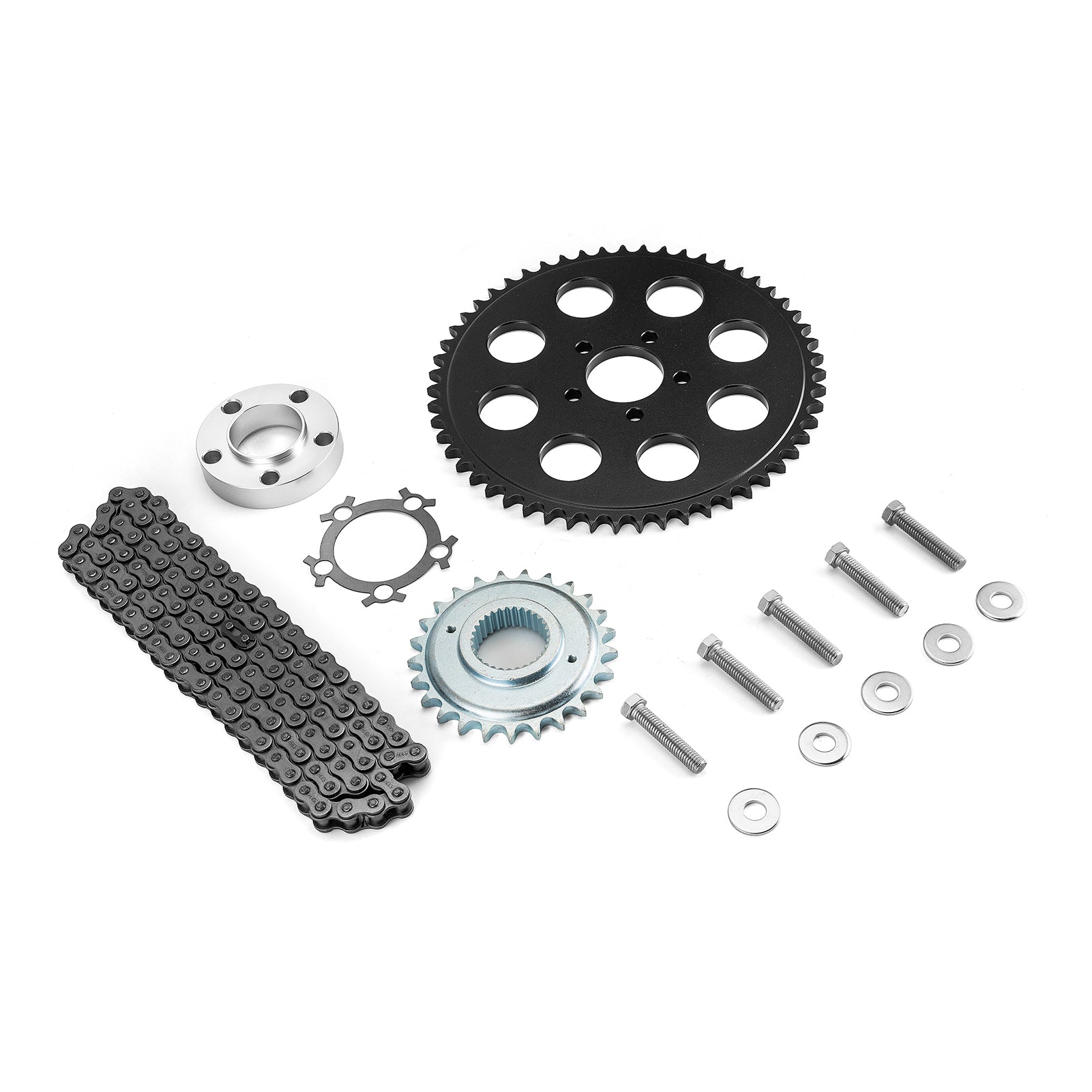 2006-2017 Harley Davidson Dyna Twin CAM Steel Chain Drive Conversion Kit - High Performance Motorcycle Upgrade for Enhanced Power Transfer - Perfect for Custom Bike Builds and Performance Modifications