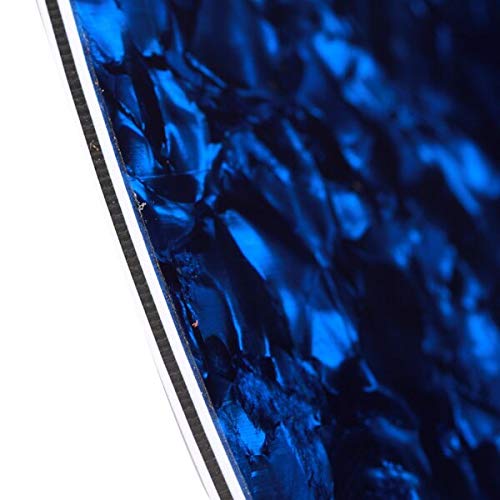 Blue Pearl Guitar Pickguard - Tortoise Shell 8-Hole Pick Guard Replacement for Electric/Acoustic Guitars | Perfect for Upgrades & Repairs