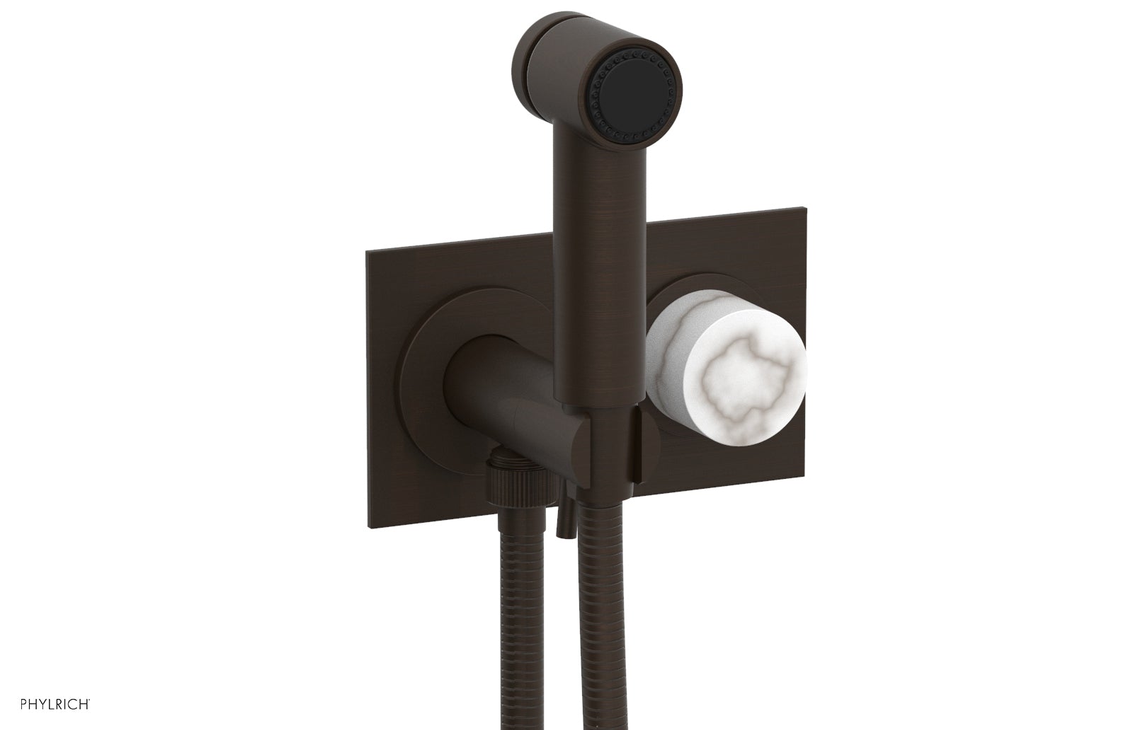 Premium Wall Mounted Bidet with Marble Handle - BASIC II Model 230 67 - Perfect for Modern Bathrooms & Luxury Home Upgrades