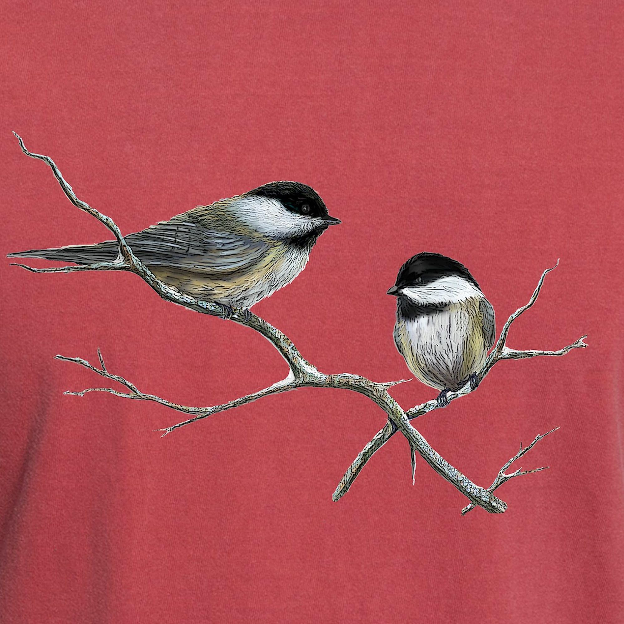 Chickadee Song Bird T-Shirt for Men - Comfort Colors® Soft Cotton Tee - Casual Wear & Birdwatching Outfits