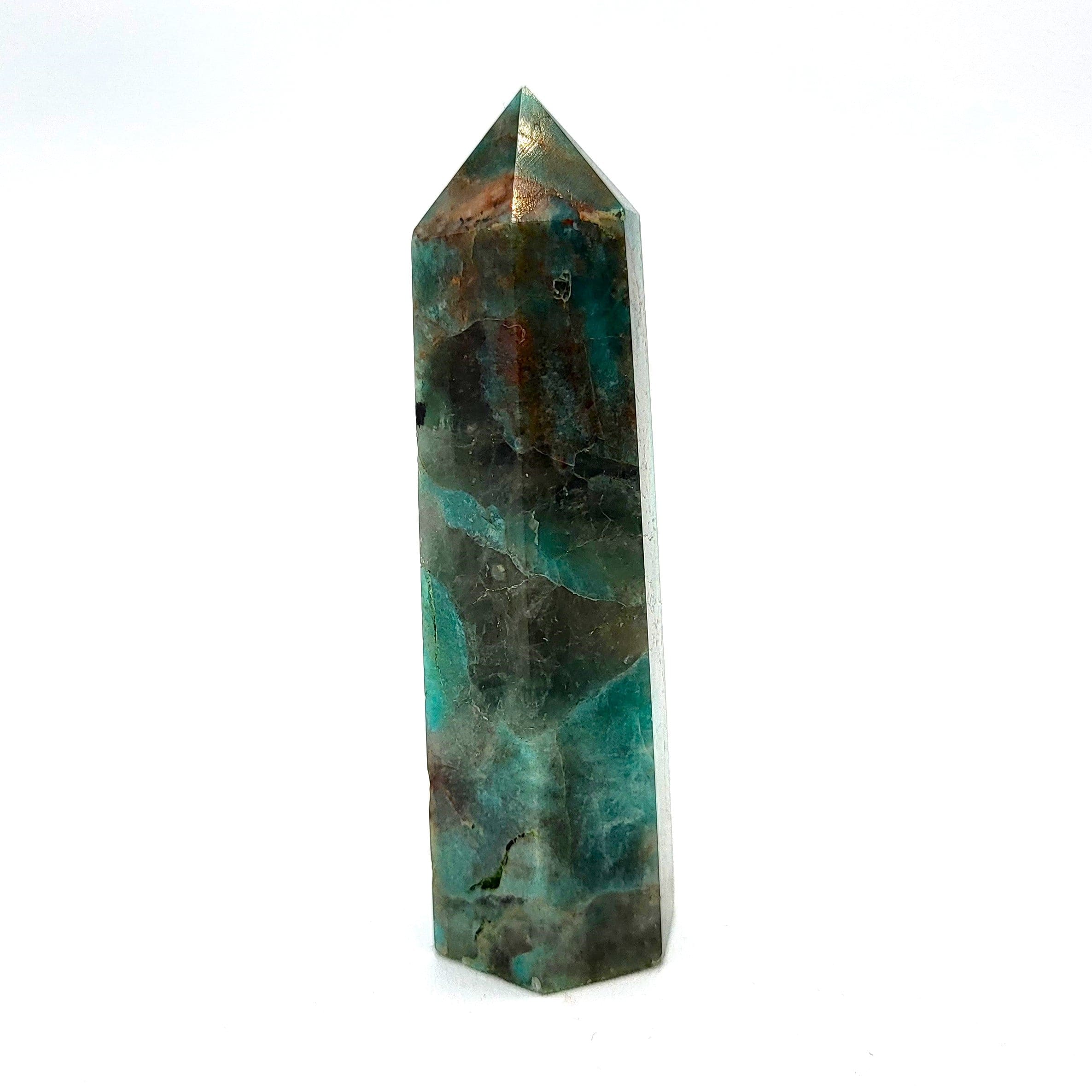 Natural Amazonite Crystal Tower - Healing Stone for Meditation, Reiki, and Home Decor | Spiritual Energy Enhancer for Office & Living Space