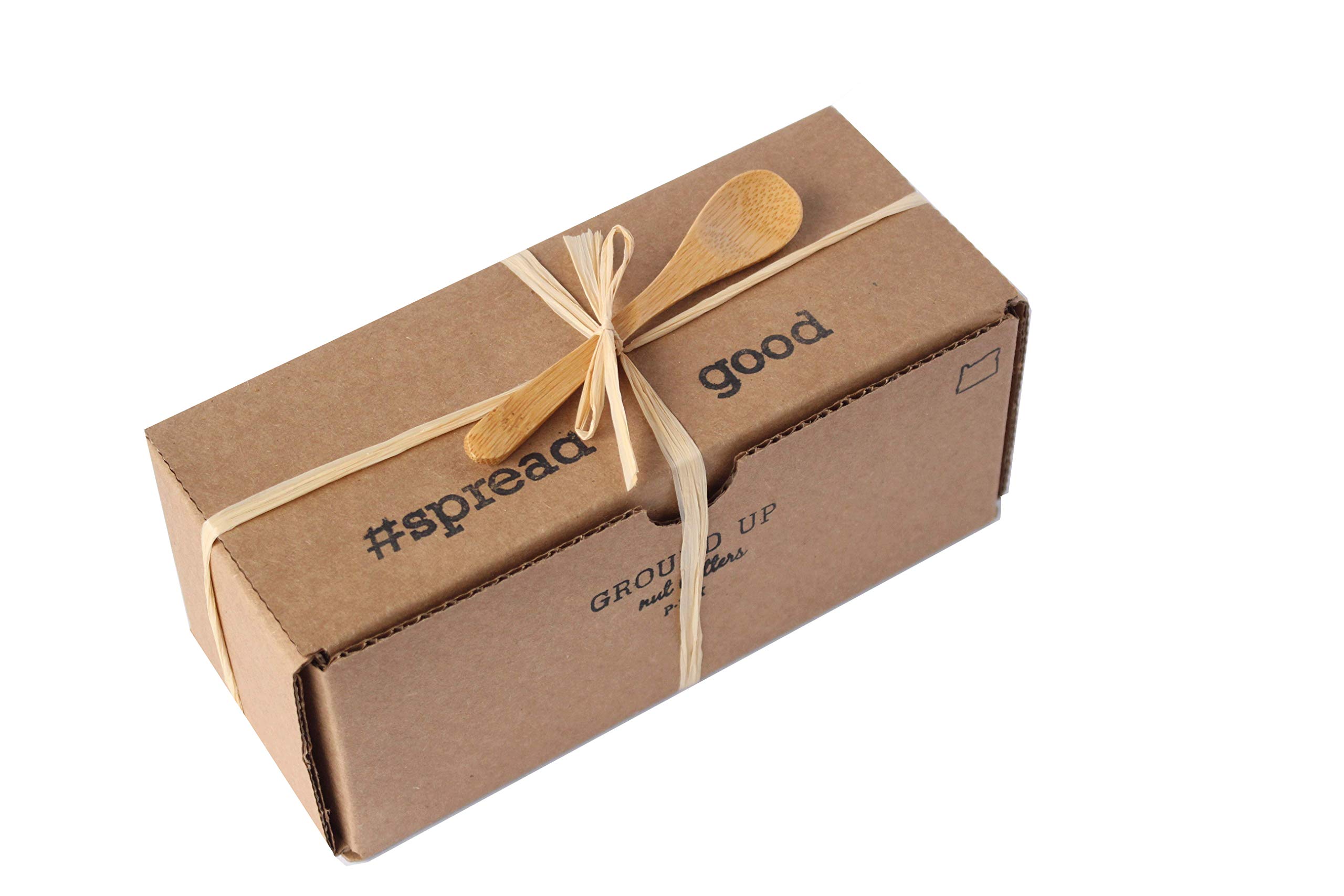 GROUND UP PDX Chunky Nut Butter - Almond & Cashew Butter Spread - Peanut-Free, Dairy-Free, Gluten-Free, Vegan Snack - Trio Tasting Flight - Perfect for Toast, Smoothie Bowls & Healthy Snacking