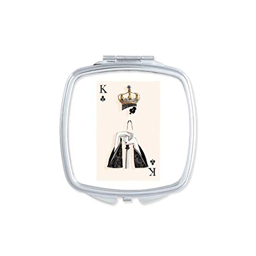 DIYthinker Playing Cards - K Pattern Mirror Finish, Compact & Portable for Travel, Poker Games, Magic Tricks, and Party Favors | Double-Sided Glass Design for Makeup & Personal Use