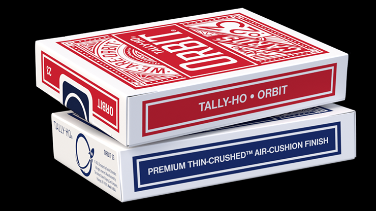 Orbit Tally Ho Circle Blue Playing Cards - Premium Quality Card Deck for Magic Tricks, Poker, Cardistry & Game Nights - Perfect for Professional Magicians & Card Game Enthusiasts