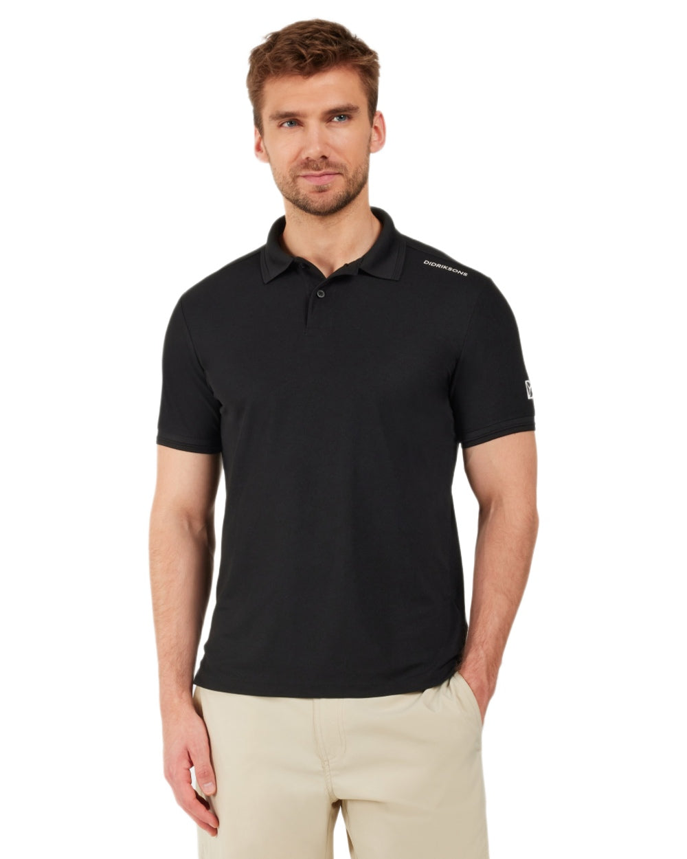 Didriksons Men's Jack Polo T-Shirt - Comfortable Cotton Polo Shirt for Casual Wear & Outdoor Activities