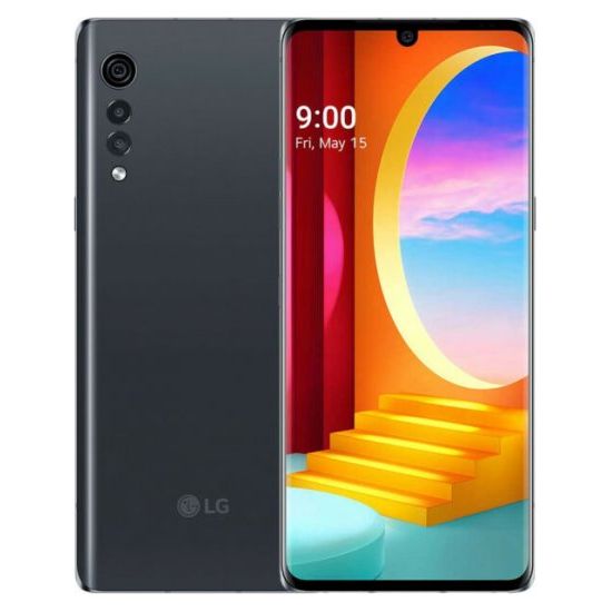 Unlocked LG Velvet 5G Smartphone LMG900UM1A (GSM Compatible) - Aurora Gray | Premium Android Phone with Dual Screen Support for Work & Entertainment