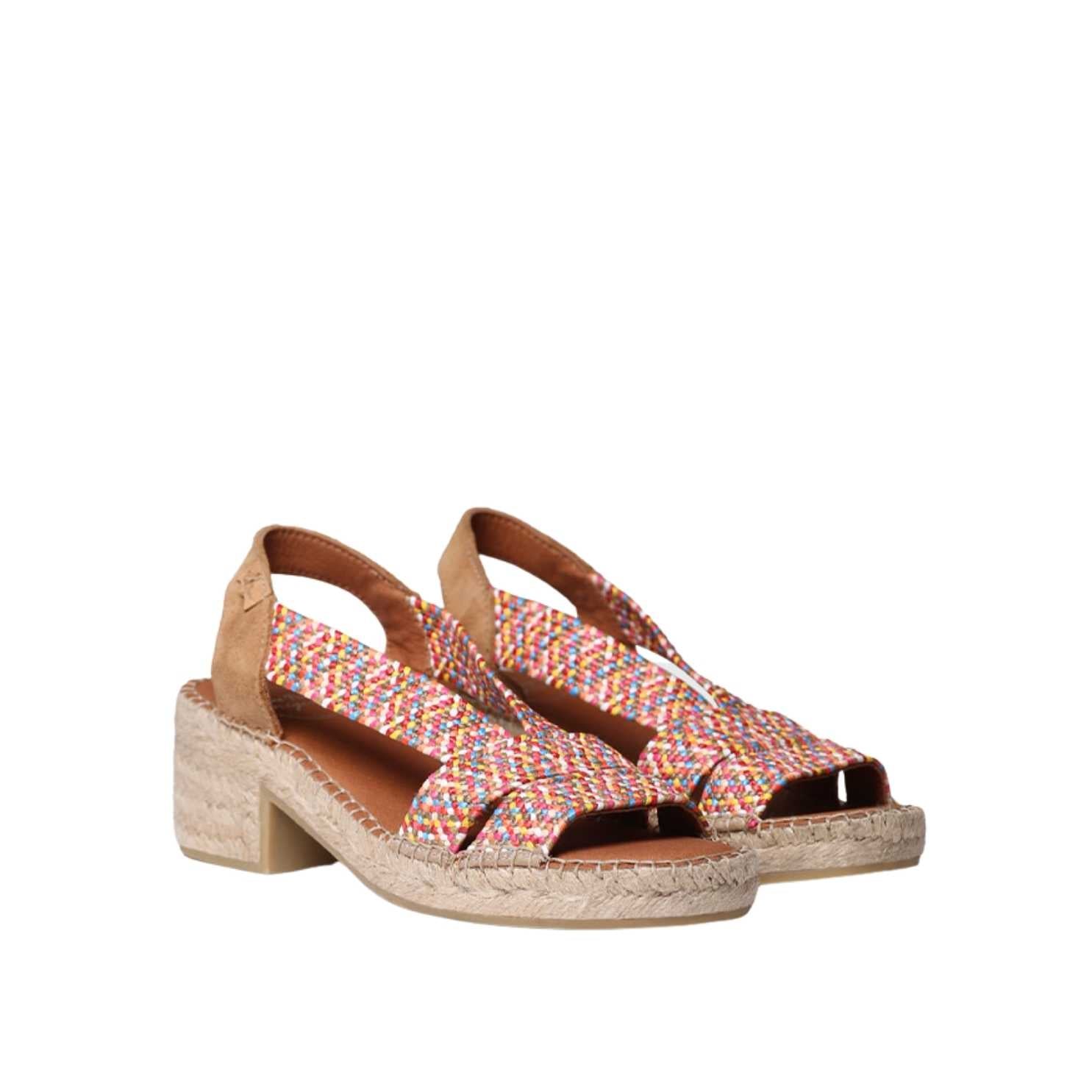 Women's Open Toe Leather Espadrille Wedge Sandals with Wide Heel - Comfortable Summer Casual Shoes for Beach, Vacation & Outdoor Wear
