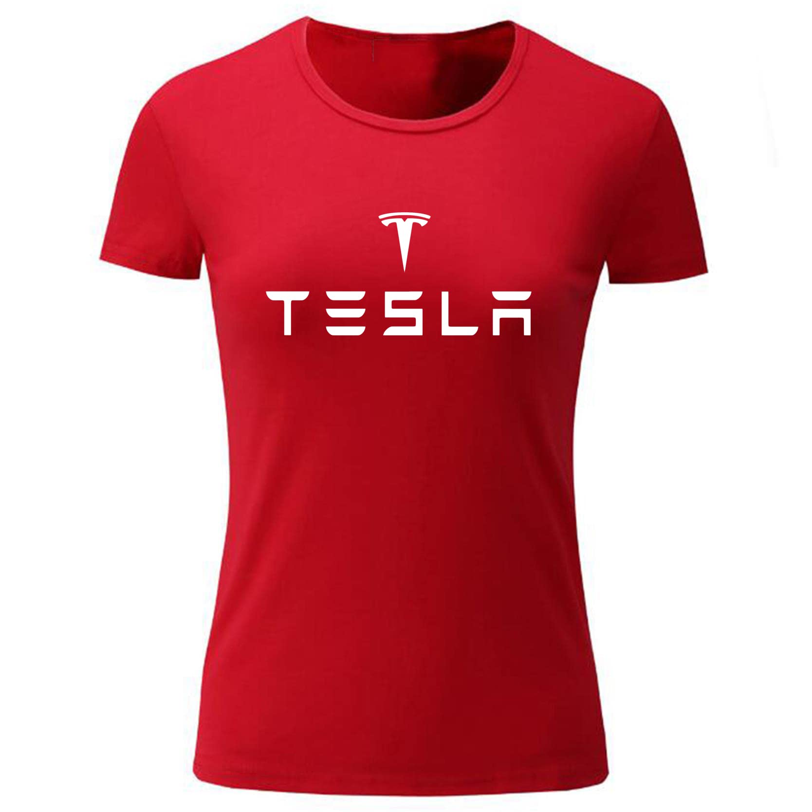 Funny Tesla Car Logo Women's Long Sleeve T-Shirt - Comfortable Cotton Tee for Casual Wear, Gifts & Tesla Fan Outfits