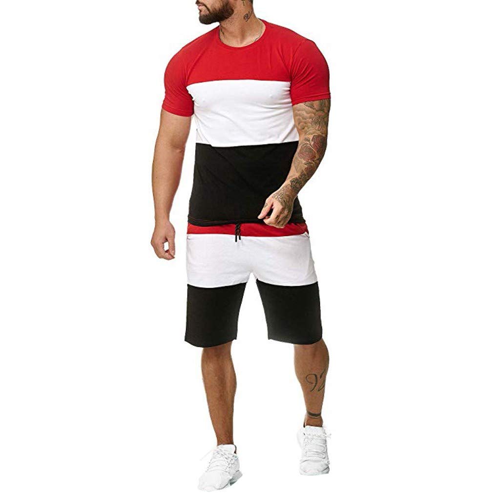 JUNGE 2022 Men's Tracksuit Set - Comfortable 2-Piece Sweatsuit for Jogging, Workouts & Lounge Wear | Breathable Activewear & Sportswear for Gym, Running & Casual Outfits