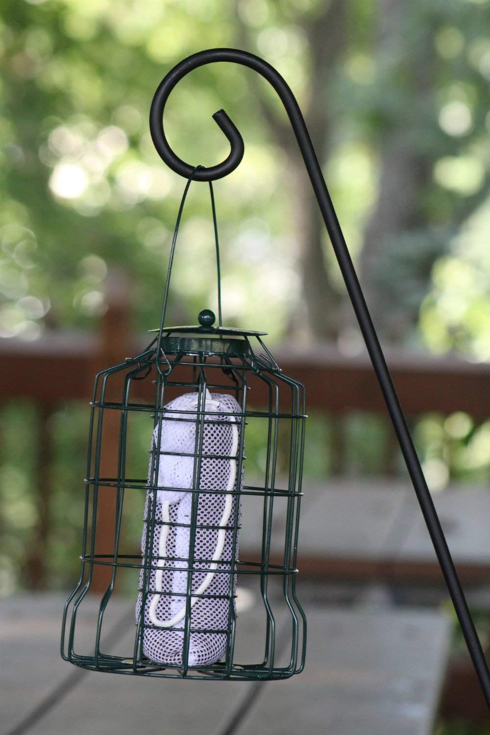 **Ashman Heavy Duty Double Forged Solid Metal Deck Hook - Strong Single Piece Rod for Hanging Bird Feeders, Plant Hangers, Lanterns, Wind Chimes & Outdoor Decor - Perfect for Patio, Garden & Backyard**