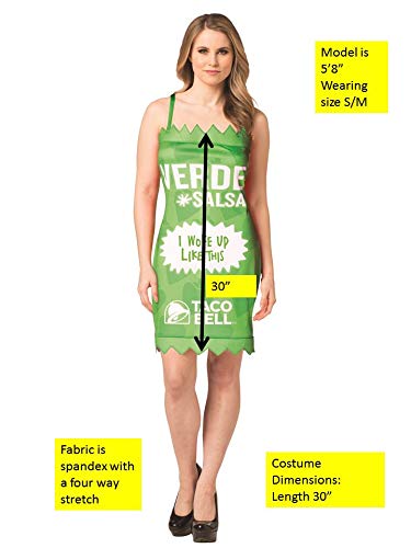 Hot Sauce Packet Dress Verde Costume - Spicy & Fun Halloween Outfit for Women (Sizes S-XL) | Perfect for Costume Parties, Themed Events & TikTok Challenges