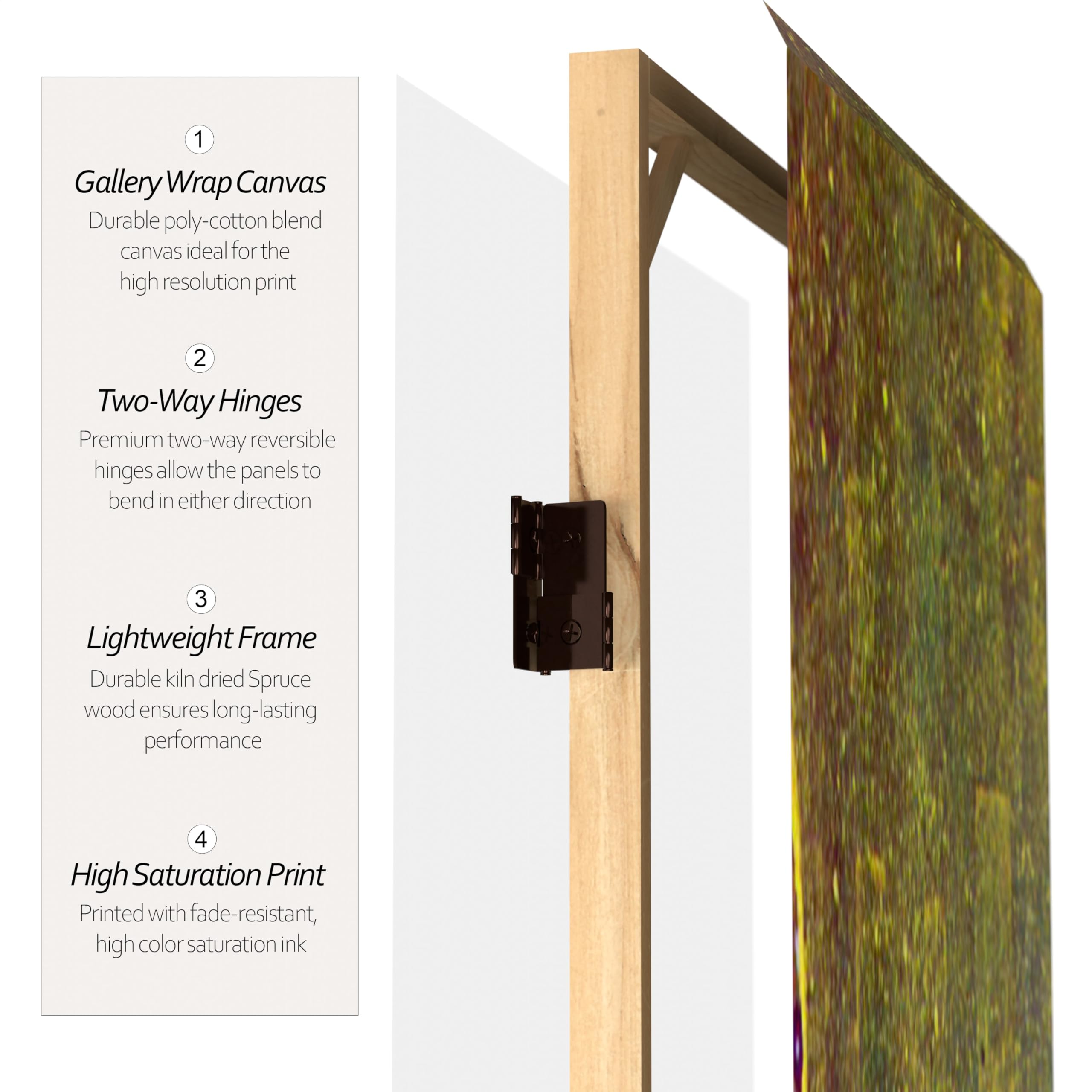 6 ft. Tall Double-Sided Klimt's The Kiss & Tree of Life Red Lantern Room Divider - 71 Inch Height, 3-Panel Wide - Perfect for Home Decor, Office Partition & Asian-Themed Events