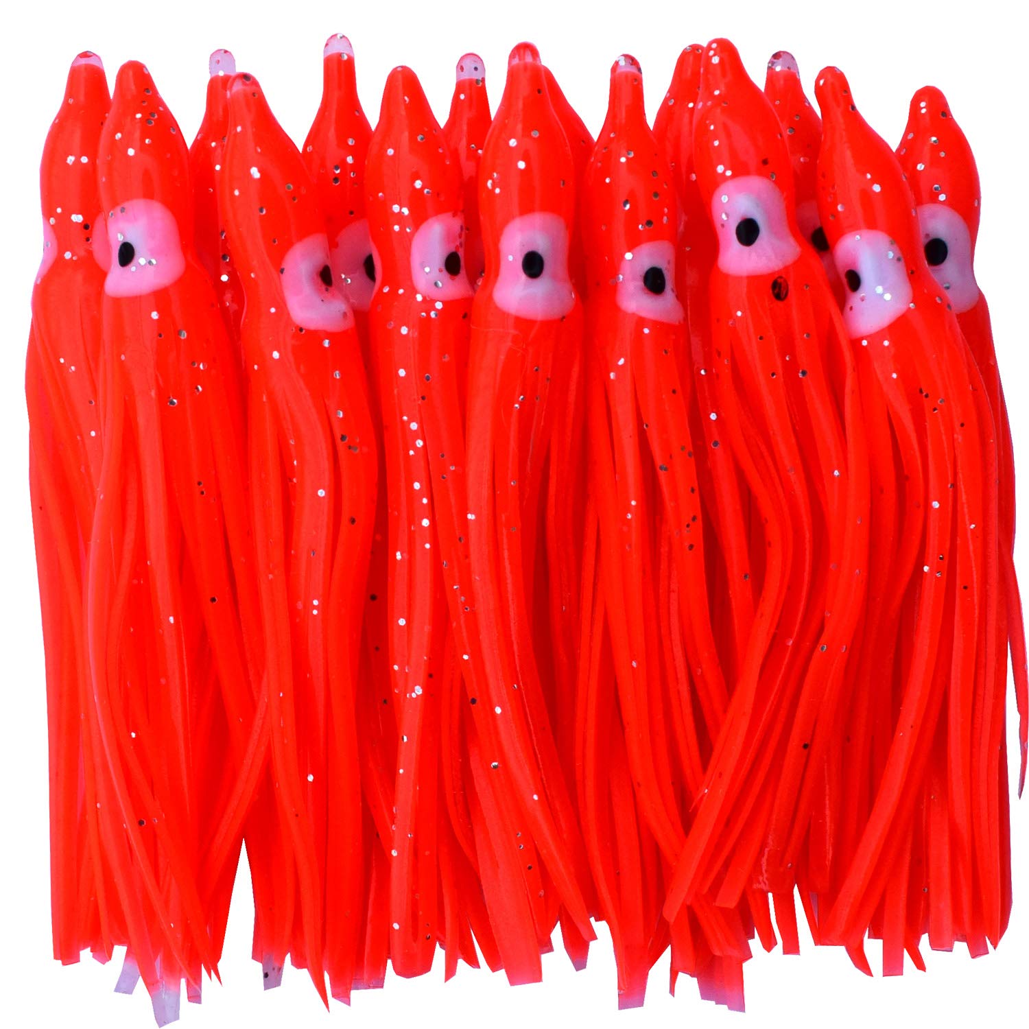 Premium Squid Skirts Fishing Lure - 4.75in/12CM Soft Octopus Bait for Saltwater Trolling - Ideal for Deep Sea Fishing, Offshore Angling & Game Fish Attraction