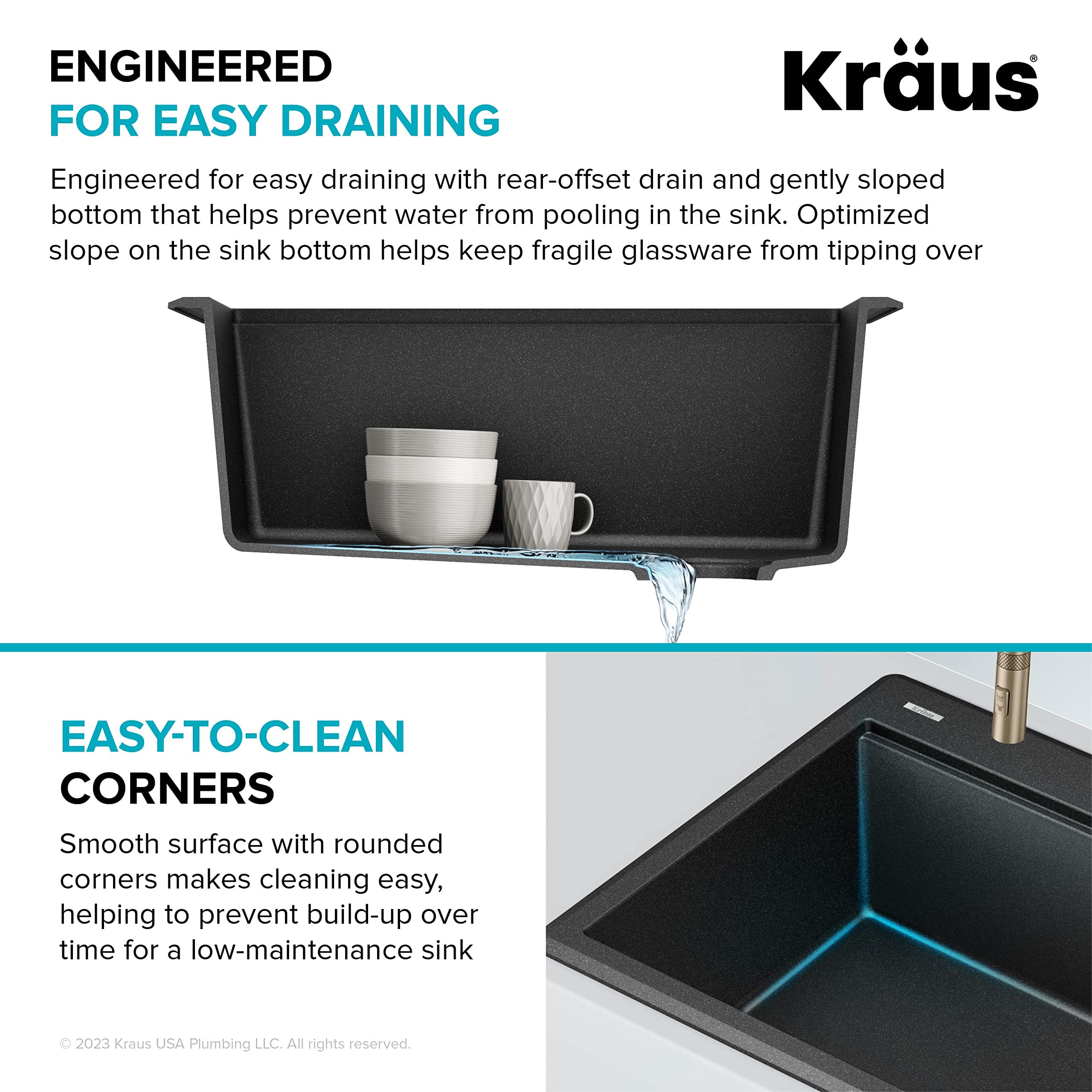 KRAUS Bellucci 25-inch Granite Composite Drop-In Kitchen Sink with Accessories - Metallic Brown Single Bowl Workstation (KGTW12-25MBR) | Perfect for Modern Kitchens, Food Prep & Dishwashing