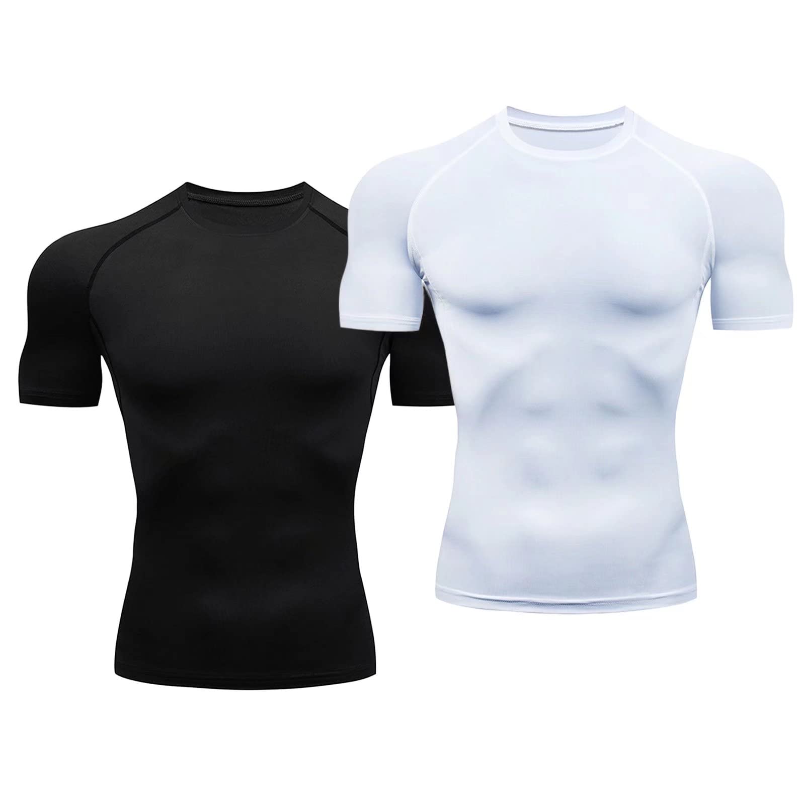 Men's Compression Tops - Quick Dry Short Sleeve Workout Shirt for Running, Gym & Fitness | Moisture Wicking Base Layer for Active Lifestyles & Sports Performance