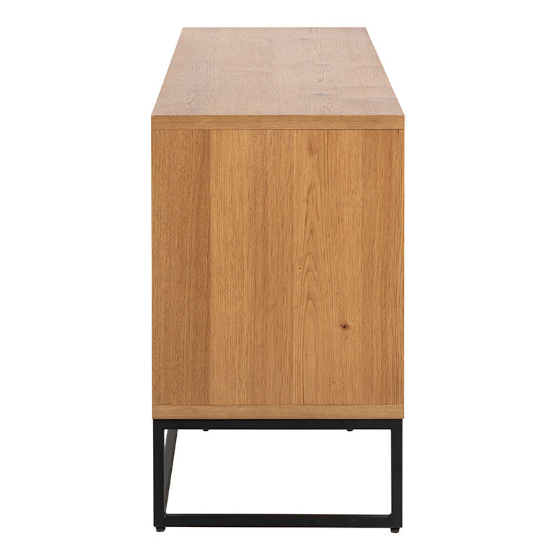 Laneya 150cm Sideboard Buffet Cabinet - Solid Wild Oak Wood Storage Console for Dining Room & Living Room | Perfect for Home Decor, Entertaining & Extra Storage Space