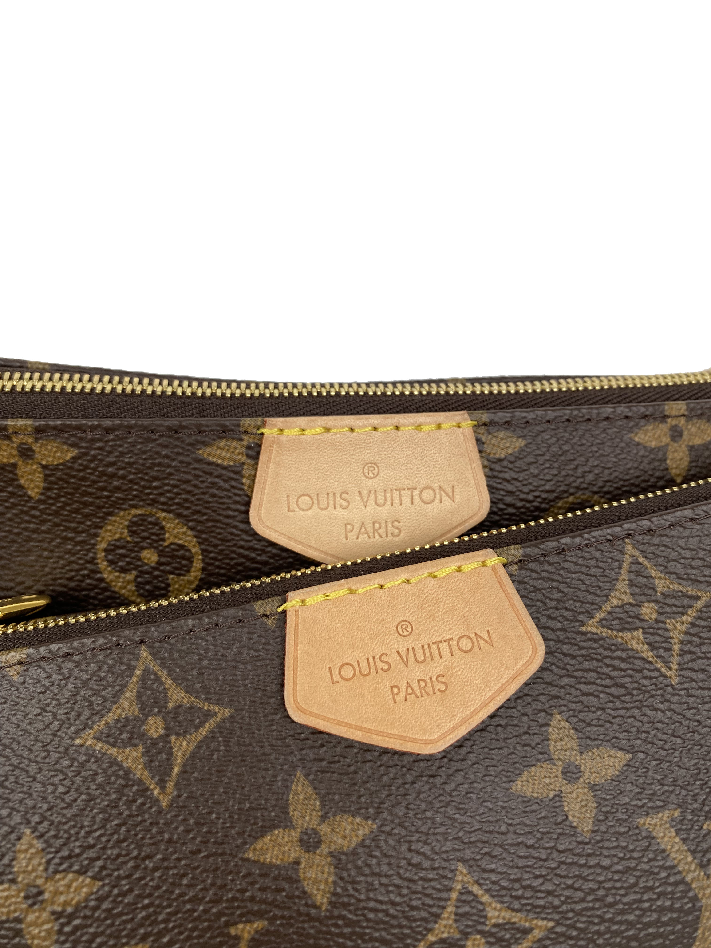 Authentic Louis Vuitton Khaki Multi Pochette Accessoires Crossbody Bag - Stylish & Versatile Designer Handbag for Women, Perfect for Daily Use, Travel & Special Occasions