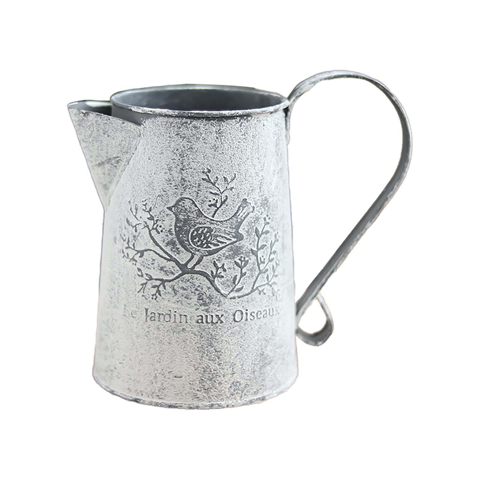Vintage Metal Iron Keg Flower Pot - Hanging Balcony Garden Planter for Plants & Home Decor (Brown) - Perfect for Indoor & Outdoor Gardening, Patio, Porch, and Yard Decoration