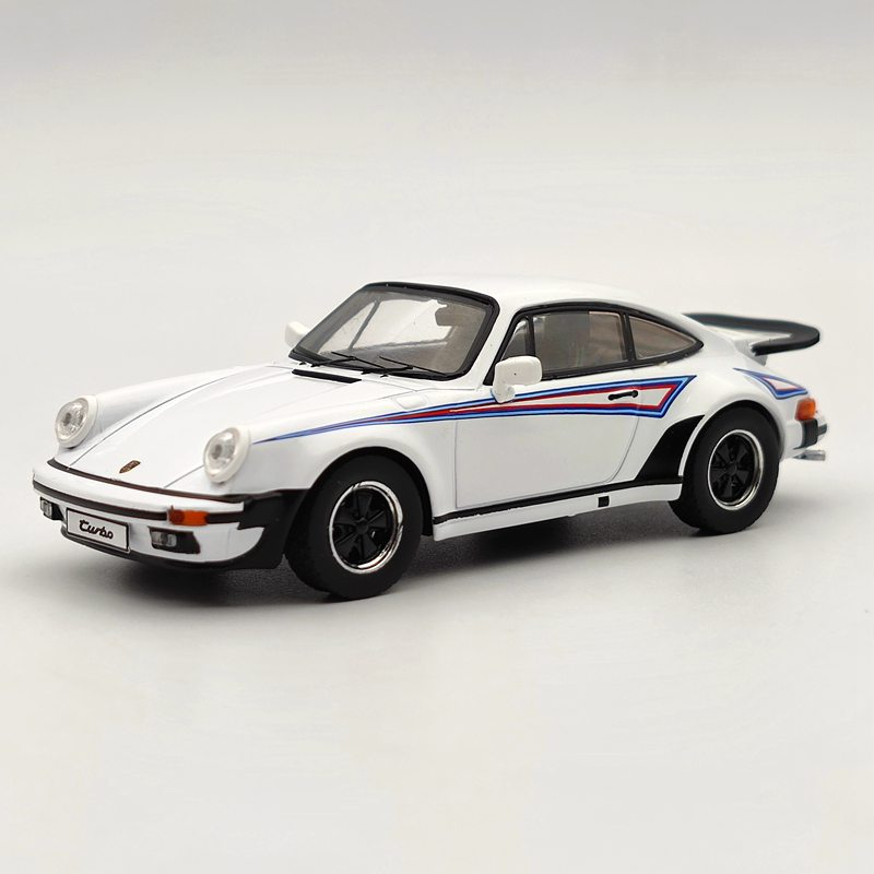 1/43 Scale Premium Porsche 911 Turbo 1975 White Martini Racing Diecast Model Car - Collectible Toy Gift for Car Enthusiasts, Perfect for Display, Home Decoration, and Racing Fans Collection
