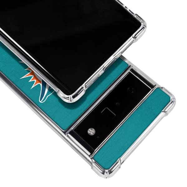 Official NFL Miami Dolphins Phone Case for Google Pixel 6 Pro - Aqua Design for Sports Fans