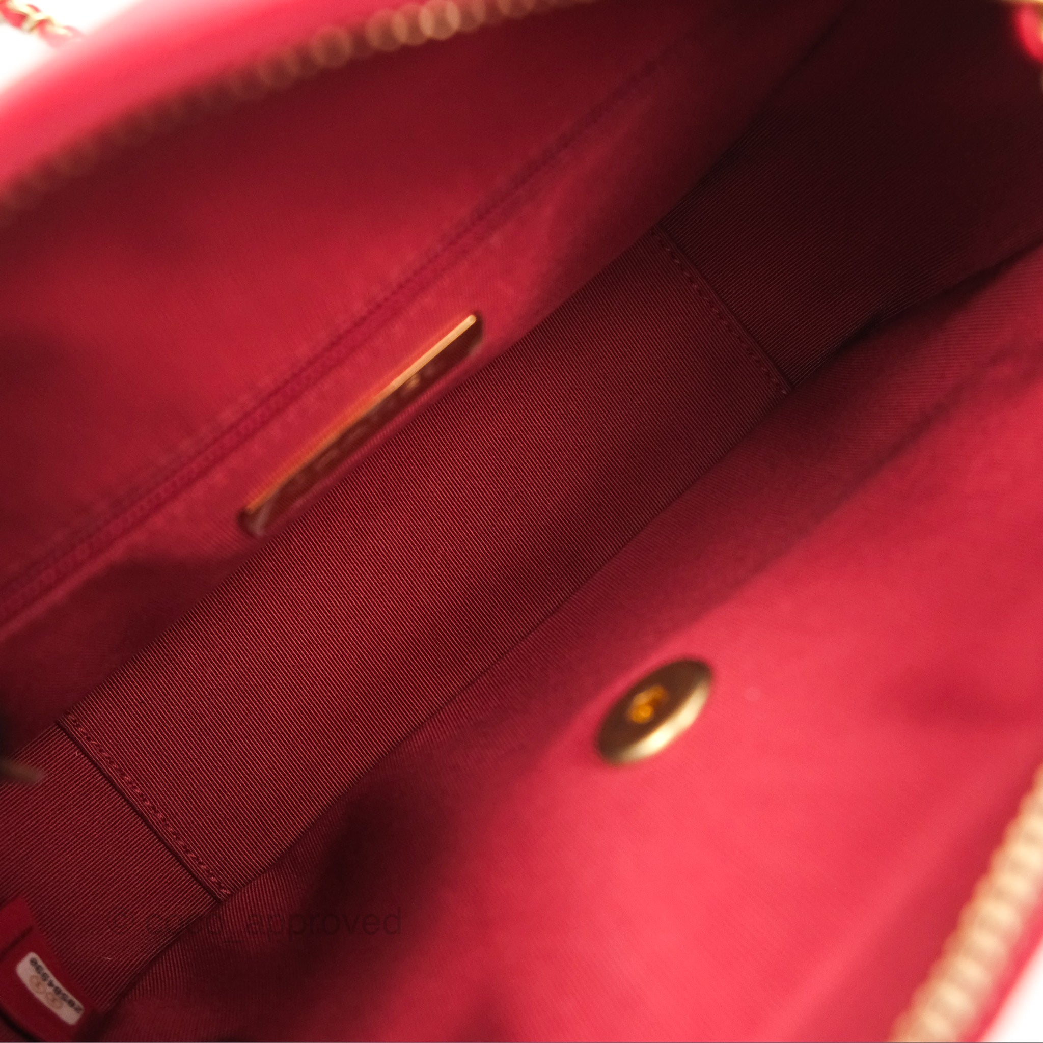 Chanel Red Goatskin Camera Bag with Aged Gold Chain Strap - Luxury Crossbody Bag for Women, Perfect for Parties & Evening Events