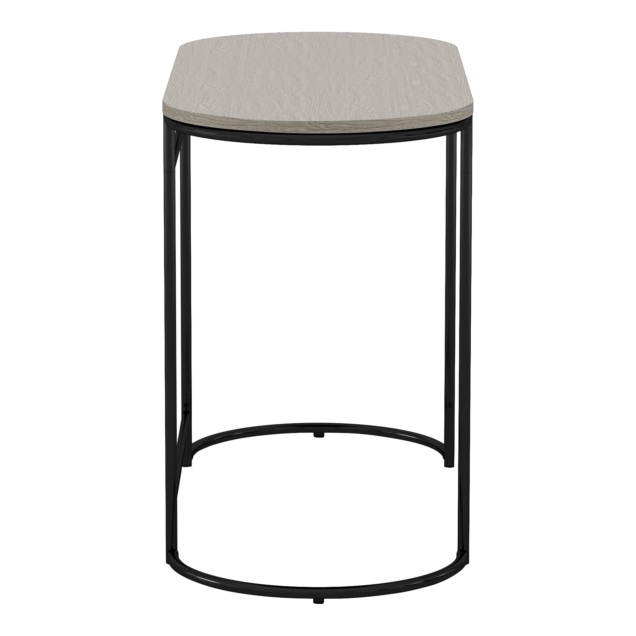 Furniture of America Wasiri Wood Writing Desk - Black & Light Gray Modern Home Office Desk for Study, Work, and Remote Learning