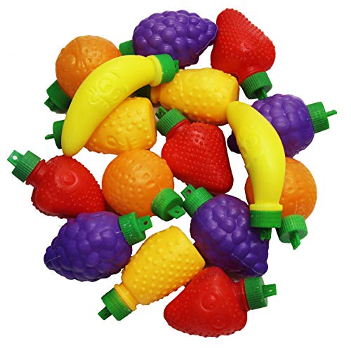 Zazers Assorted Fruit-Shaped Powder-Filled Candy - Gluten Free, Kosher, 25-Pack for Holiday Decorations, Party Arrangements & Kids Treats | Perfect for Birthdays, Christmas, Easter & Special Occasions
