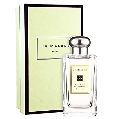 Jo Malone Earl Grey & Cucumber Cologne Spray for Women - 3.4 oz / 100ml Fresh Floral Perfume | Elegant & Refined Scent for Everyday Wear, Date Nights & Special Occasions