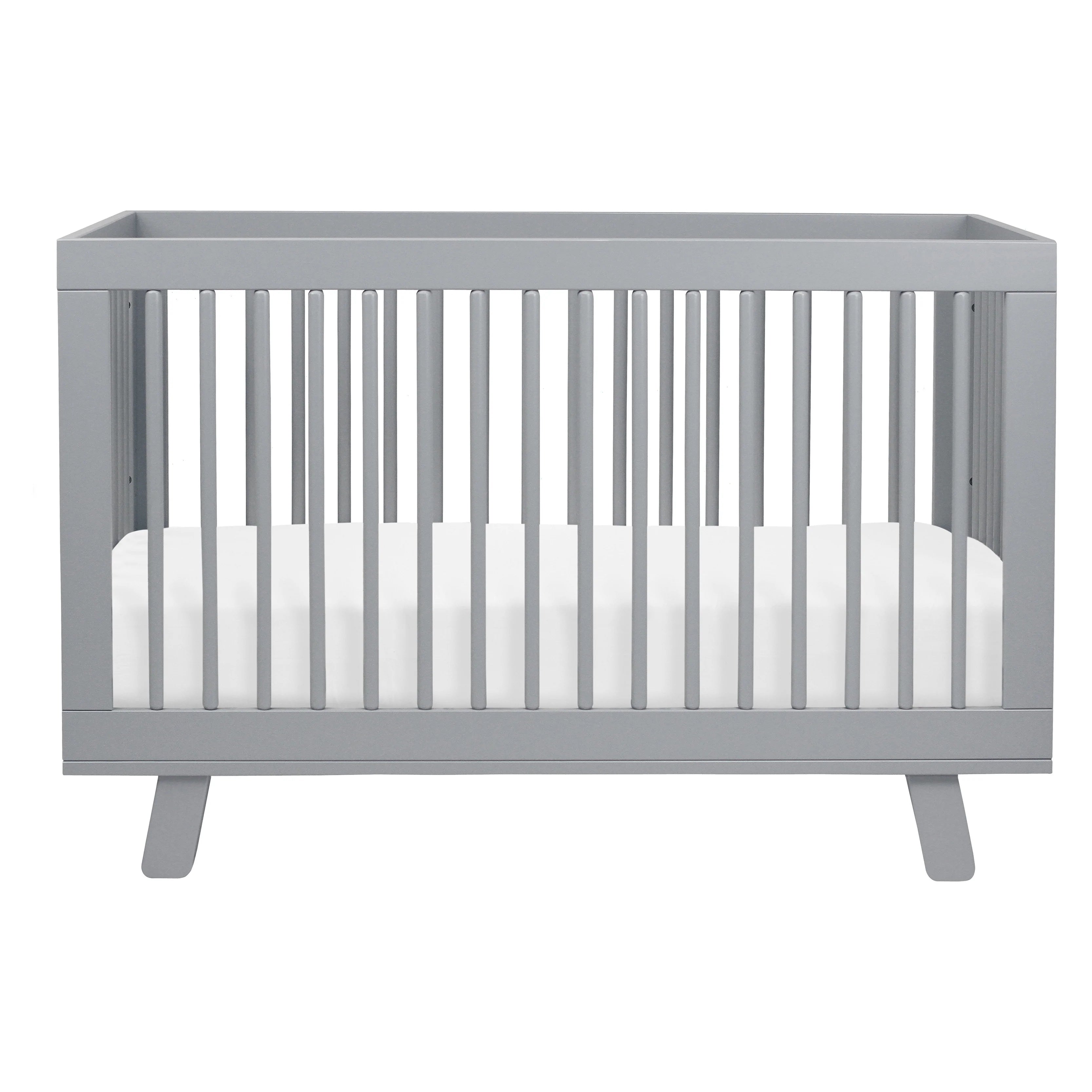 Hudson 3-in-1 Convertible Baby Crib with Toddler Bed Conversion Kit - White Nursery Furniture for Newborn to Toddler - Perfect for Nursery, Bedroom & Daycare Use