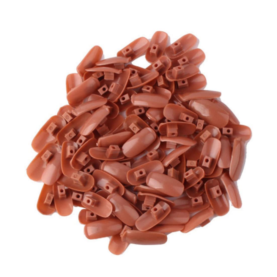 Professional Nail Practice Hand Model - Adjustable Fake Fingers for Nail Art Training, Manicure Practice & Acrylic Nail Tips Application - Reusable Flexible Brown Hand Base for Salon Students & Home Practice