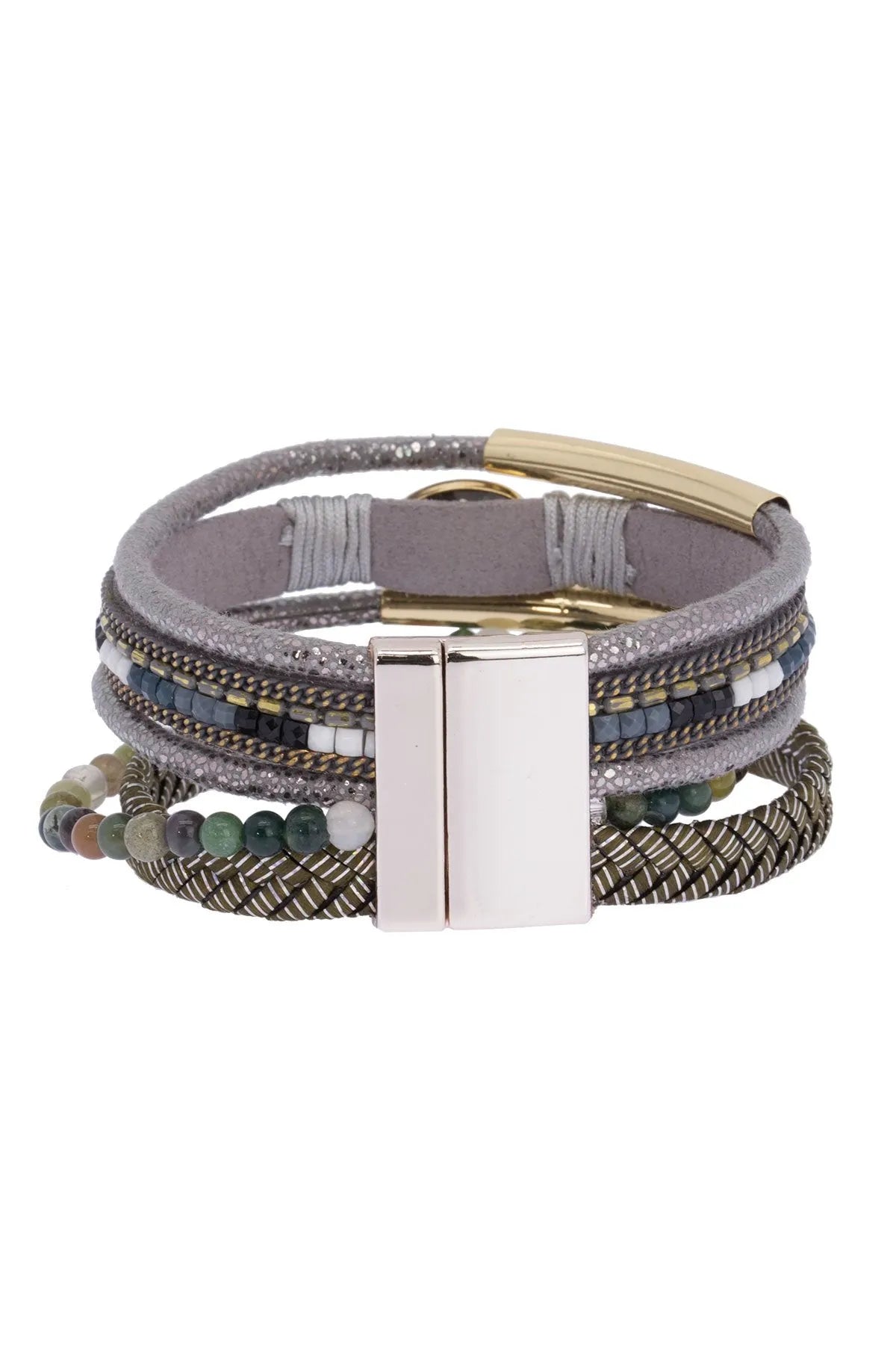 Granada Punch Leather Bracelet for Women - Handmade Genuine Leather Wristband - Boho Chic Fashion Accessory for Casual Wear & Gift Giving