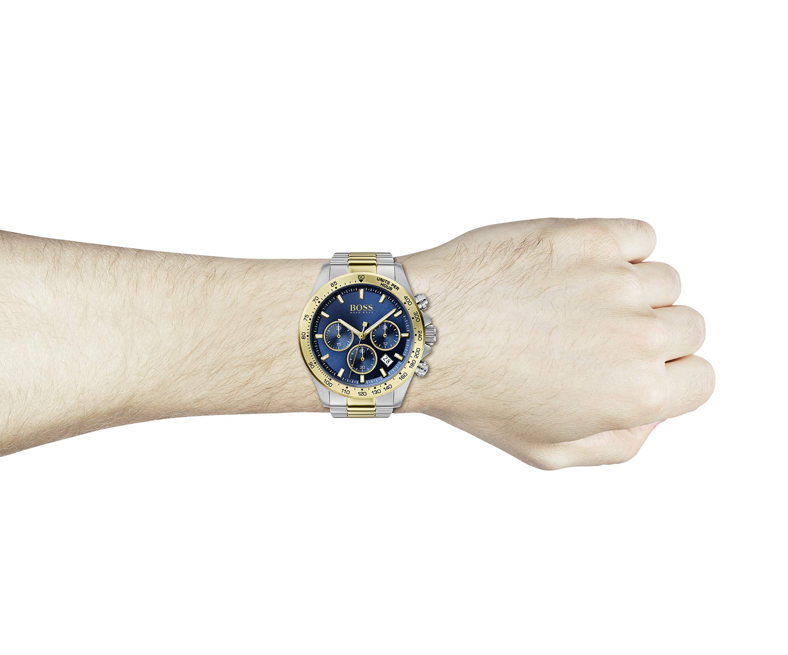 BOSS Men's Two-Tone Stainless Steel Quartz Watch - Model 1513767 | Elegant Dress Watch for Business & Formal Occasions