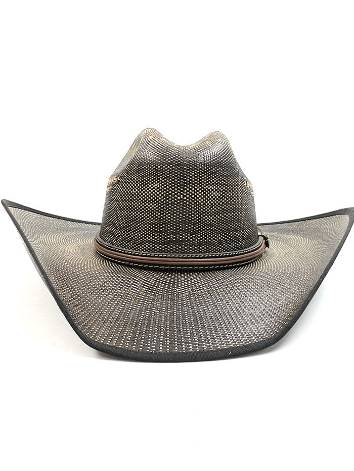 Justin Boots JS5256FNX BK Bent Rail Fenix Straw Cowboy Hat - Black Western Hat for Men, Perfect for Rodeo, Country Music Festivals & Outdoor Adventures