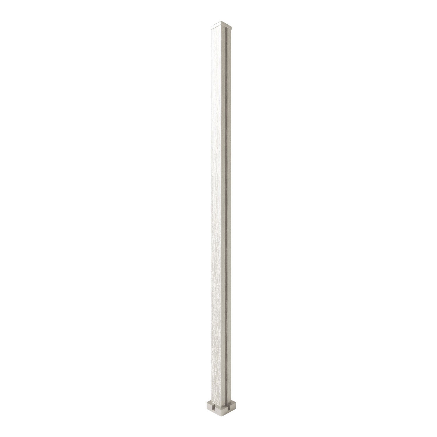 Durable Composite Fence Post - Weather-Resistant & Low Maintenance for Backyard, Garden, and Outdoor Landscaping