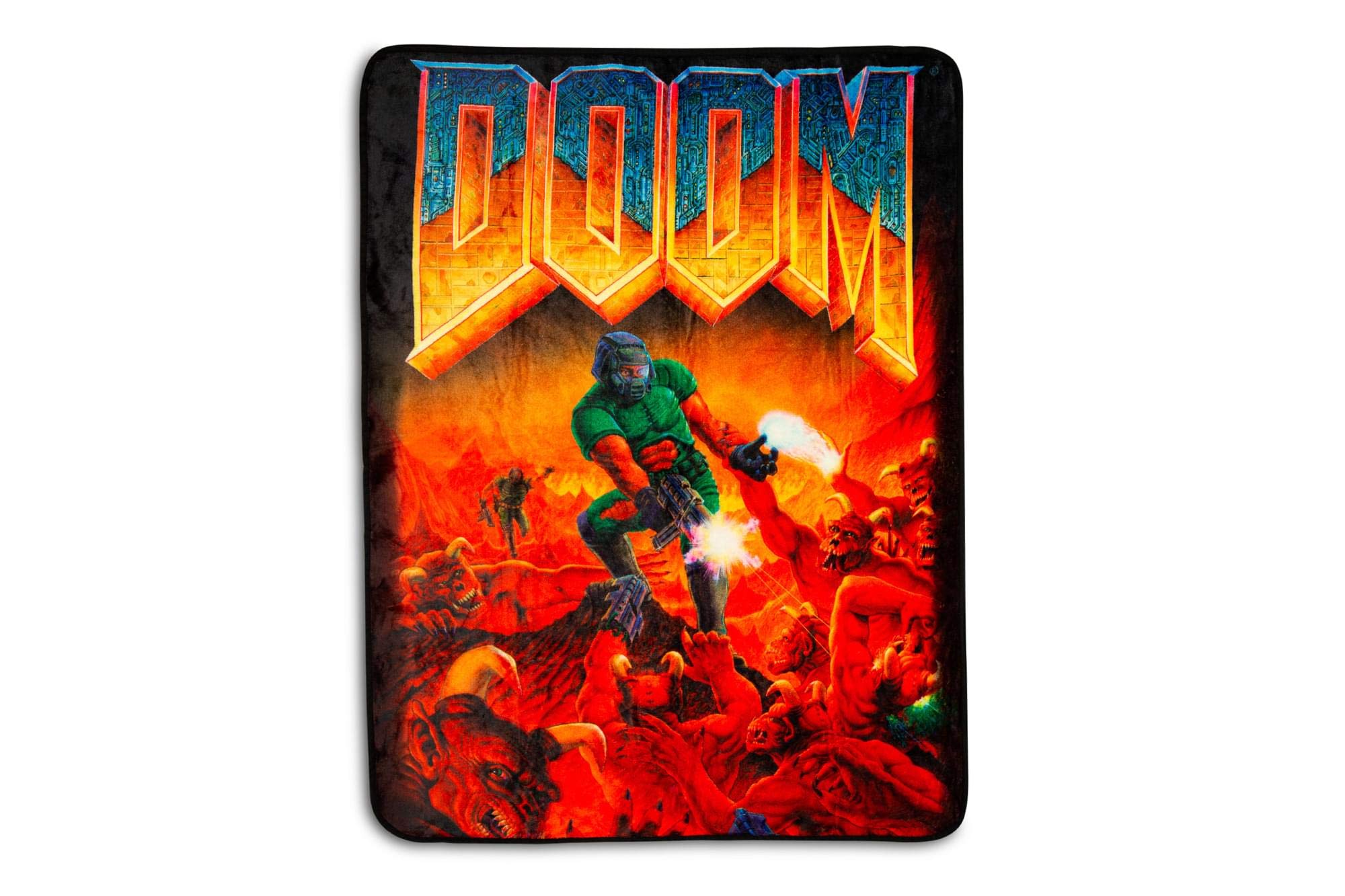 Doom Classic Throw Blanket - Ultra Soft Fleece Blanket for Couch, Bed & Travel - Lightweight & Cozy 45