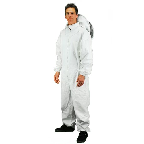 Professional Beekeeping Suit for Adults - Eco-Keeper Round Hood Beekeeper Suit with Veil (Large) - Full Protection Beekeeping Gear for Hive Inspection & Honey Harvesting