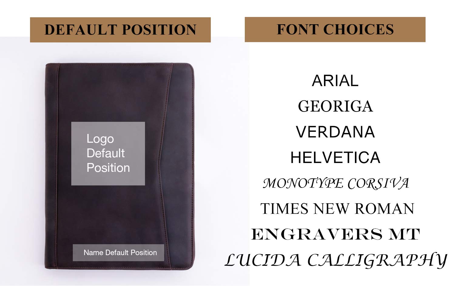 Personalized Leather Portfolio Padfolio for Men - Custom Engraved Gifts for Dad, Husband & Son - Dark Brown Leather Briefcase for Business Professionals - Perfect for Father's Day, Birthday & Office Use