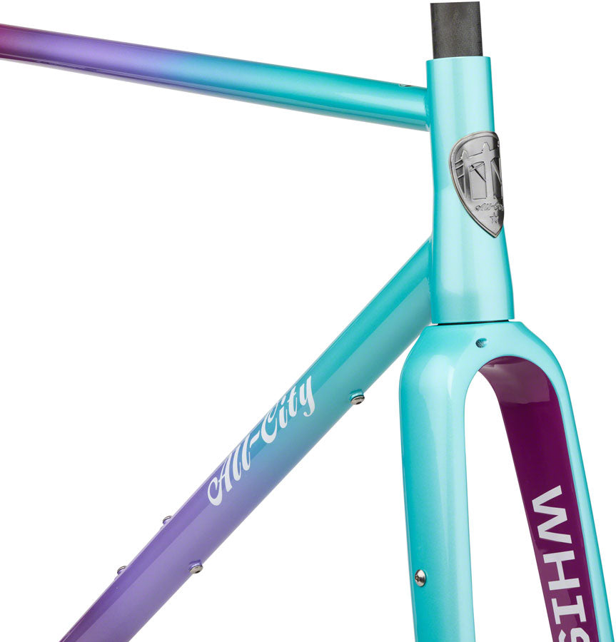 All City Cosmic Stallion Steel Bike Frameset - 650b/700c Wheels, Mermaid Fade Color, 58cm Size | Perfect for Urban Commuting & Gravel Road Adventures