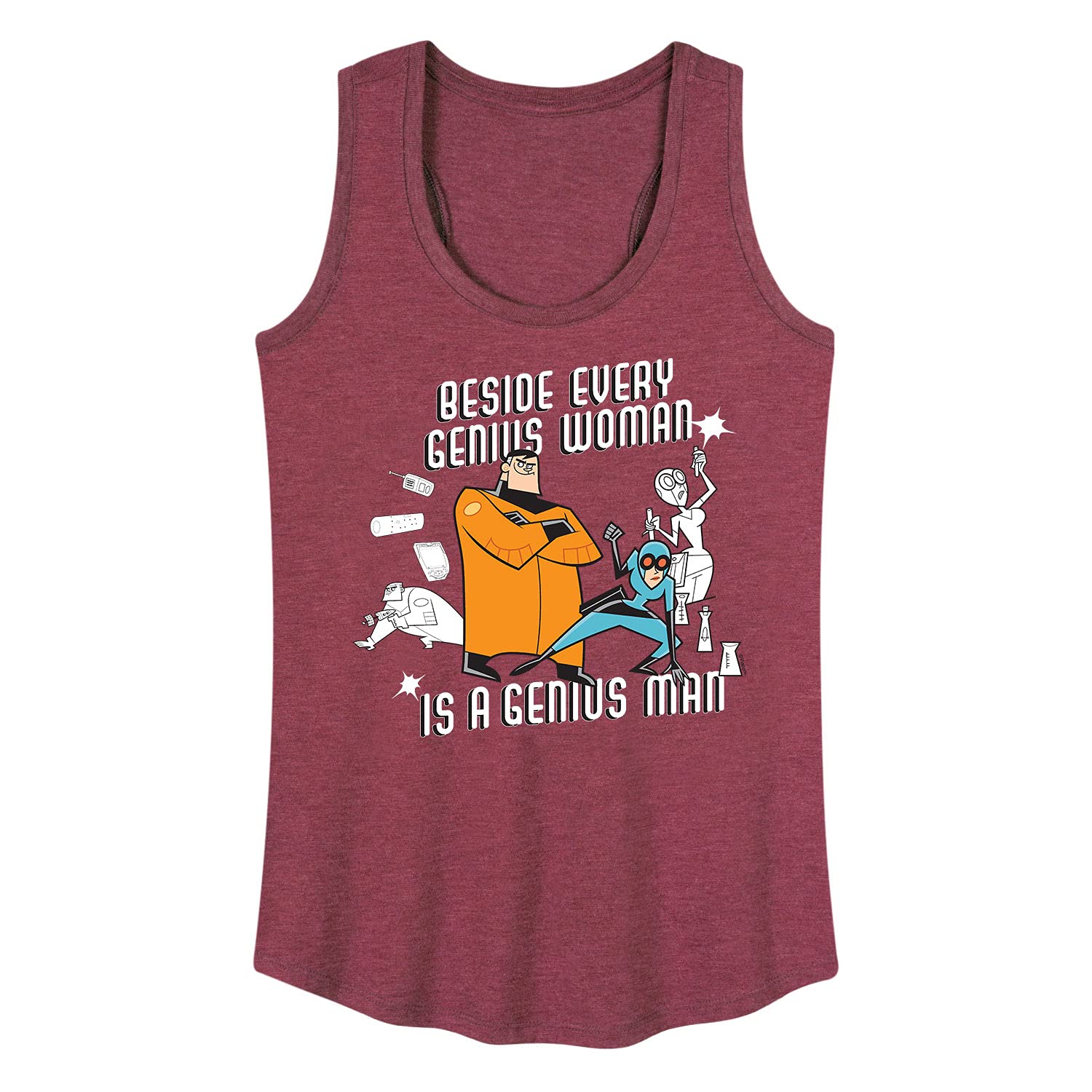 Danny Phantom Women's Racerback Tank Top - Soft & Comfortable Hybrid Apparel - Perfect for Cosplay, Casual Wear & Summer Outfits